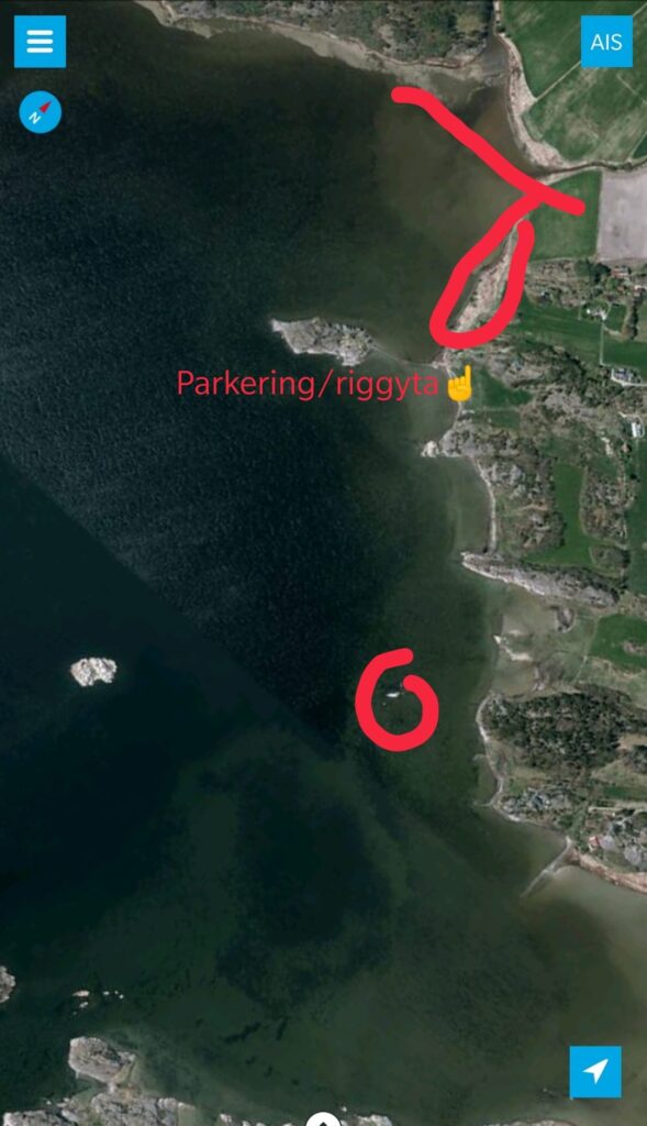 Vindsurfare vid Lagmansholmen pÄ Orust